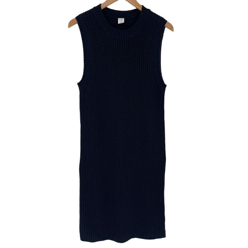 Melrose And Market Sleeveless Sweater Dress Midi Navy Blue Casual Women Medium‎